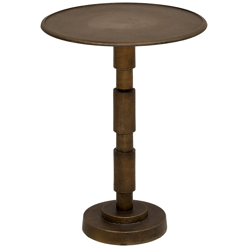 Приставной круглый металлический стол Thanh Side Table Бронза Приставной круглый металлический стол Thanh Side Table Бронза в Костроме | Loft Concept