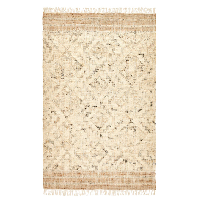 Ковер Graphic Carpet джут и хлопок Бежевый Серый Ковер Graphic Carpet джут и хлопок Бежевый Серый в Костроме | Loft Concept
