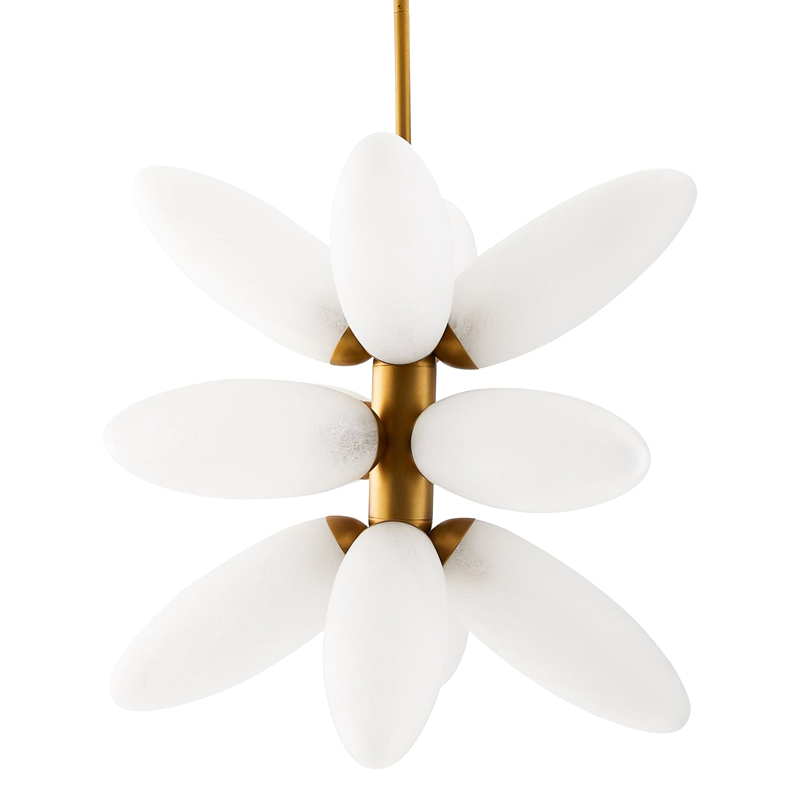 Люстра Arteriors STARLING CHANDELIER Золотой Белый Люстра Arteriors STARLING CHANDELIER Золотой Белый в Костроме | Loft Concept