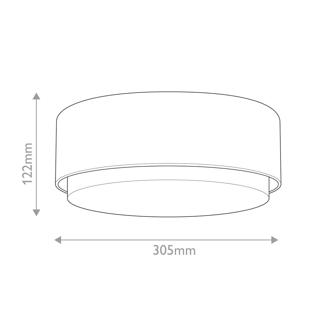 Потолочный светильник круглой формы с белым матовым плафоном Hinkley в Костроме