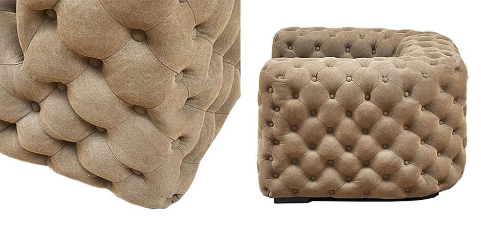 Кресло Soho Tufted Beige Armchair - фото №1