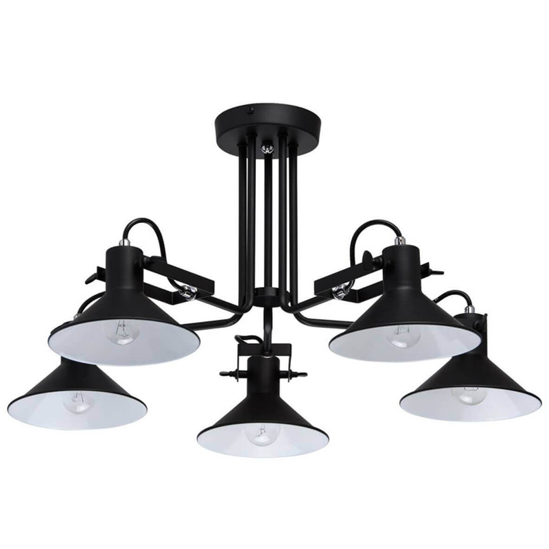 Потолочный светильник Rotating Light Black Черный матовый Потолочный светильник Rotating Light Black Черный матовый в Костроме | Loft Concept