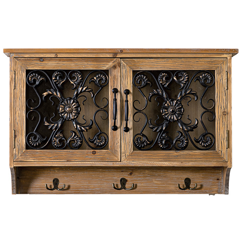 Полка Albert Provence Wood Shelf Коричневый Древесина Черный Прозрачное Стекло Полка Albert Provence Wood Shelf Коричневый Древесина Черный Прозрачное Стекло в Костроме | Loft Concept