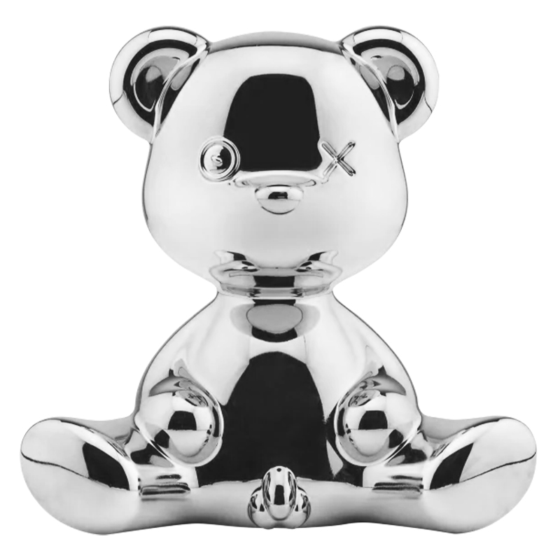 Статуэтка Teddy Boy Metal Finish with Cable Серебро Серебряный Статуэтка Teddy Boy Metal Finish with Cable Серебро Серебряный в Костроме | Loft Concept