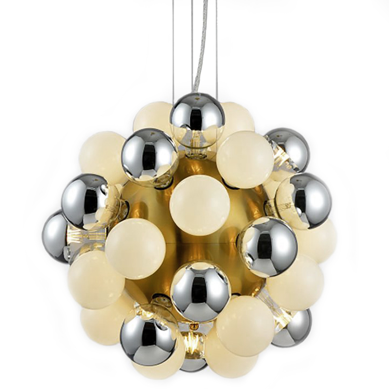 Люстра Korneli Chandelier white and smoky Золотой Белое матовое стекло Дымчатый (Smoke) Люстра Korneli Chandelier white and smoky Золотой Белое матовое стекло Дымчатый (Smoke) в Костроме | Loft Concept
