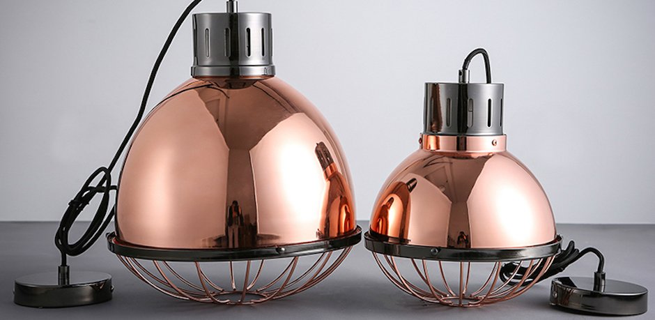 Подвесной светильник Ufo Copper Pendant Big Подвесной светильник Ufo Copper Pendant Big - Loft-Concept в Костроме