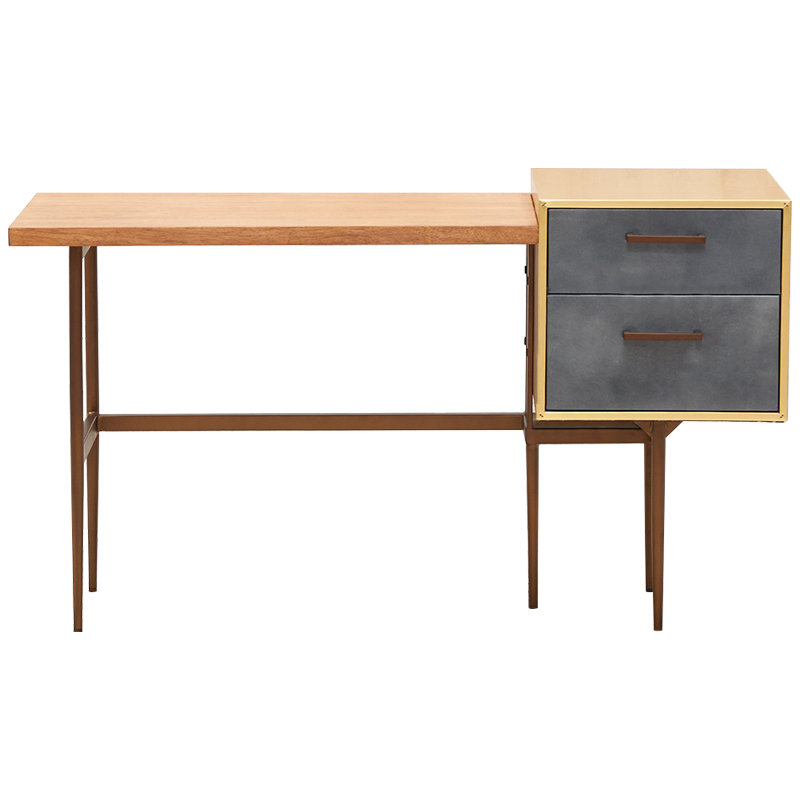 Рабочий стол Baxter Desk Древесина Серый Коричневый Рабочий стол Baxter Desk Древесина Серый Коричневый в Костроме | Loft Concept