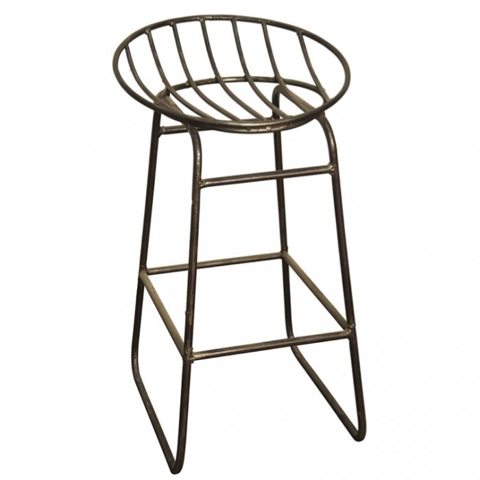 Барный стул Industrial Iron Grille Bar Stool Латунь Барный стул Industrial Iron Grille Bar Stool Латунь в Костроме | Loft Concept