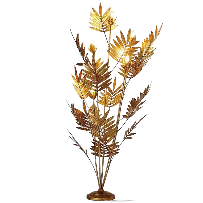 Торшер Palm Leaves Gold Las Palmas Floor Lamp Золотой Торшер Palm Leaves Gold Las Palmas Floor Lamp Золотой в Костроме | Loft Concept