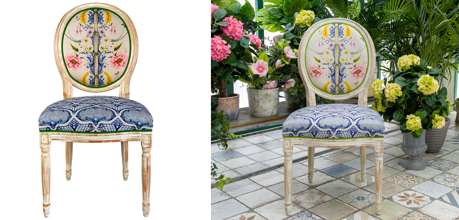 Стул Blue Flower Waltz Stool Стул Blue Flower Waltz Stool - Loft-Concept в Костроме