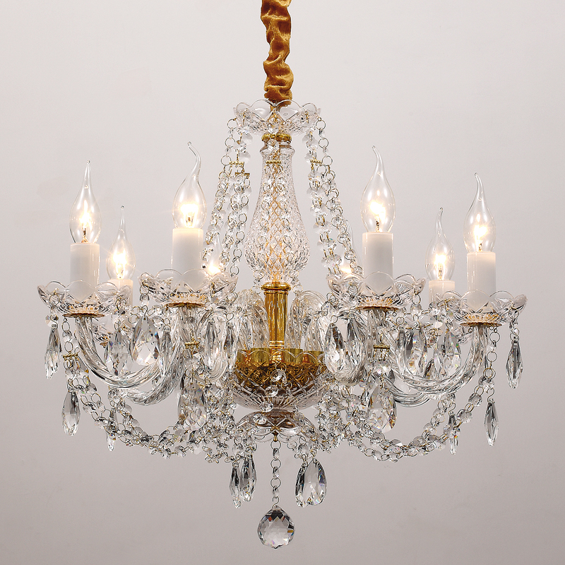 Люстра Melisa Chandelier Прозрачный Глянцевое золото Люстра Melisa Chandelier Прозрачный Глянцевое золото в Костроме | Loft Concept