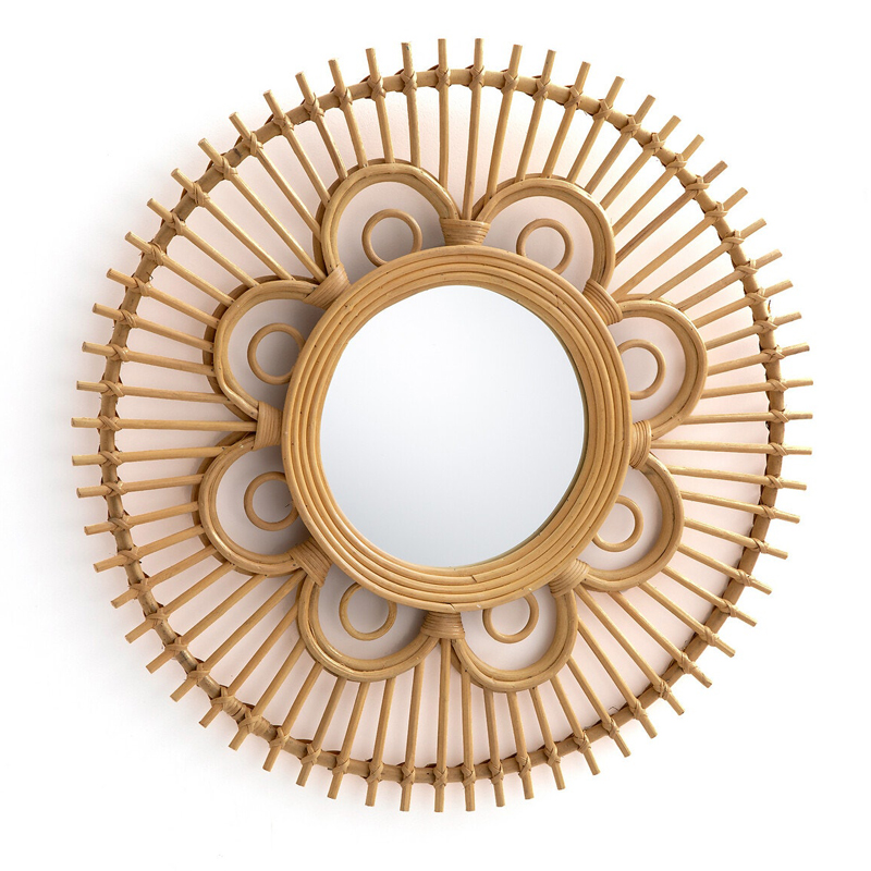 Зеркало Mirror Rattan Round D65 Зеркало Mirror Rattan Round D65 в Костроме | Loft Concept