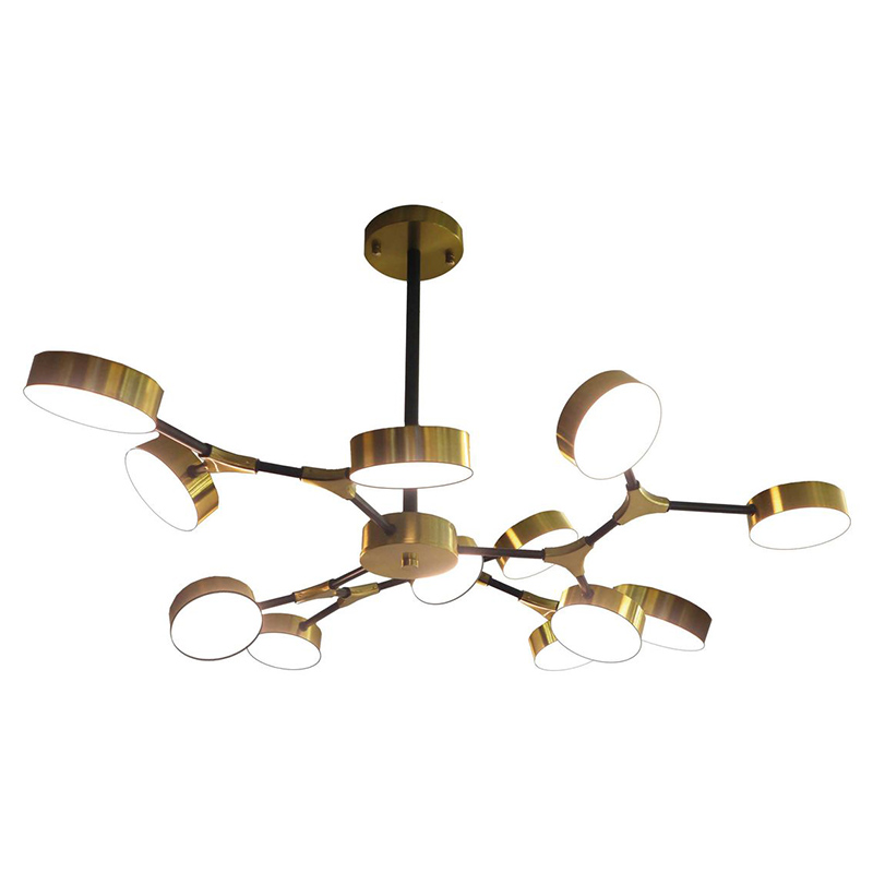Люстра Maelys Chandelier 12 Белый Золотой Люстра Maelys Chandelier 12 Белый Золотой в Костроме | Loft Concept