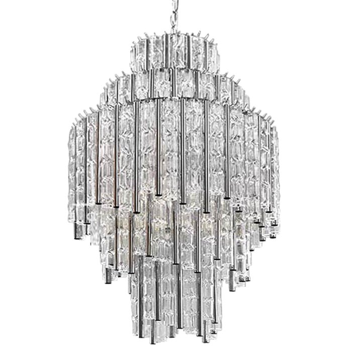 Люстра Chandelier Gigi M Прозрачное Стекло Хром Люстра Chandelier Gigi M Прозрачное Стекло Хром в Костроме | Loft Concept