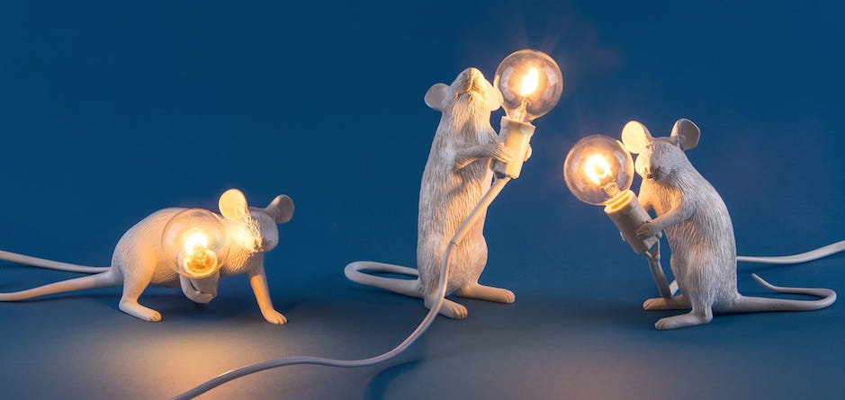 Настольная лампа Seletti Mouse Настольная лампа Seletti Mouse - Loft-Concept в Костроме
