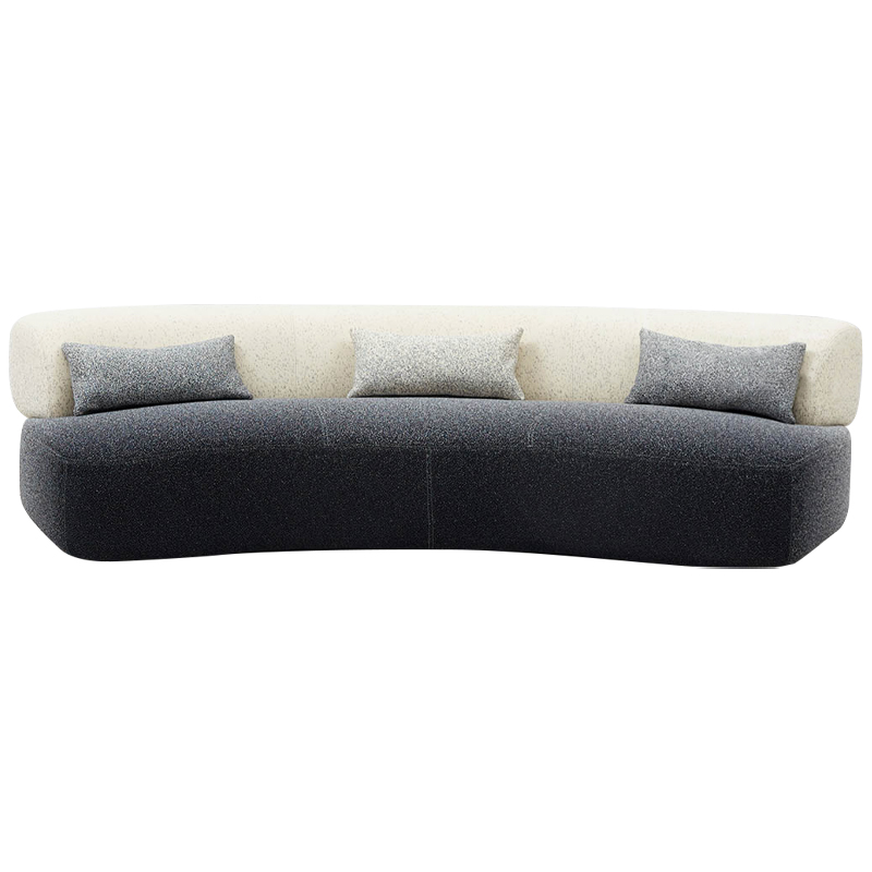 Диван Gradient Grey Beige Sofa Серый Молочный Диван Gradient Grey Beige Sofa Серый Молочный в Костроме | Loft Concept