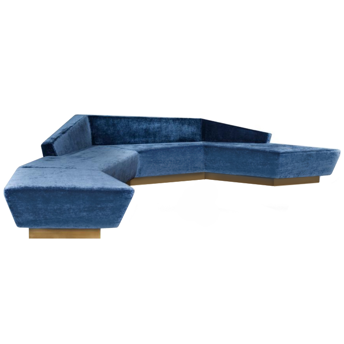 Диван Anaktae ADRASTUS SOFA Синий Латунь Диван Anaktae ADRASTUS SOFA Синий Латунь в Костроме | Loft Concept