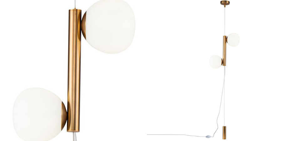 Торшер Tiepolo Ball Floor Lamp Double gold Торшер Tiepolo Ball Floor Lamp Double gold - Loft-Concept в Костроме