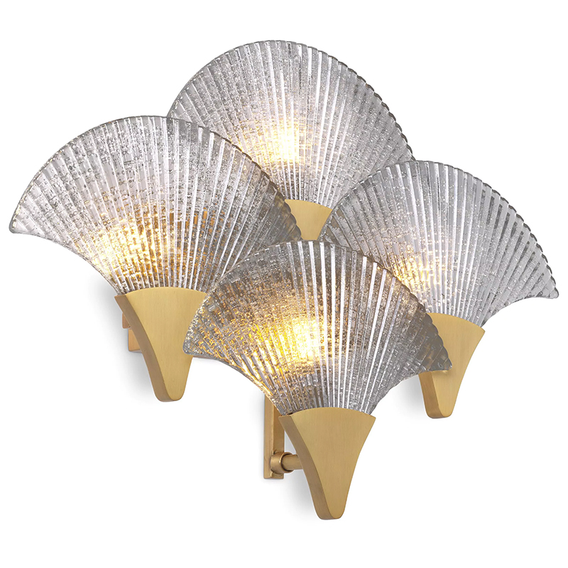 Бра Eichholtz Wall Lamp Vitae Прозрачное Стекло Латунь Бра Eichholtz Wall Lamp Vitae Прозрачное Стекло Латунь в Костроме | Loft Concept