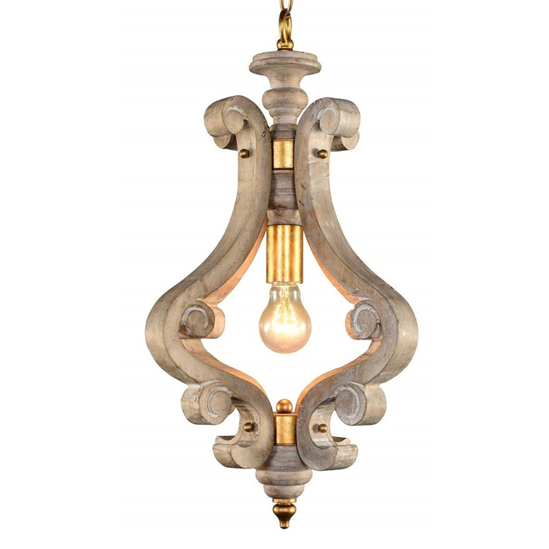 Подвесной светильник Santu Provence Hanging lamp Бежево-серый Подвесной светильник Santu Provence Hanging lamp Бежево-серый в Костроме | Loft Concept