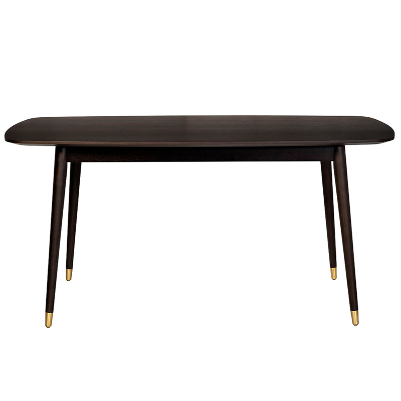 Обеденный стол Mateo Rectangle Dinner Table Коричневый Золотой Обеденный стол Mateo Rectangle Dinner Table Коричневый Золотой в Костроме | Loft Concept
