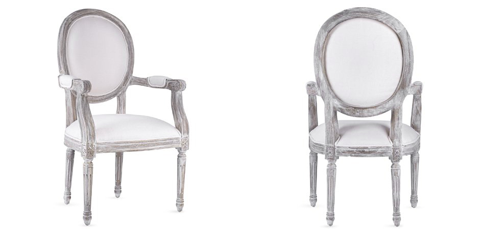 Стул REGENCY MEDALLION ARMCHAIR Avory Linen Стул REGENCY MEDALLION ARMCHAIR Avory Linen - Loft-Concept в Костроме