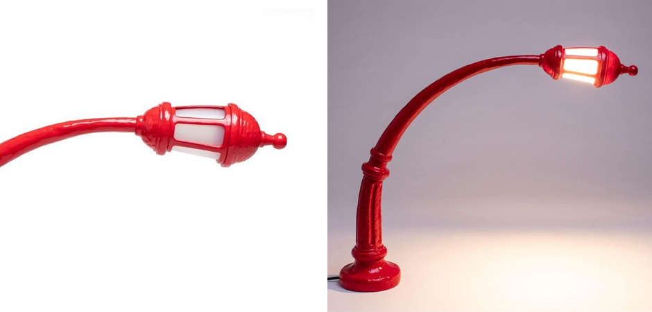 Настольная лампа Seletti Street Lamp Red Настольная лампа Seletti Street Lamp Red - Loft-Concept в Костроме
