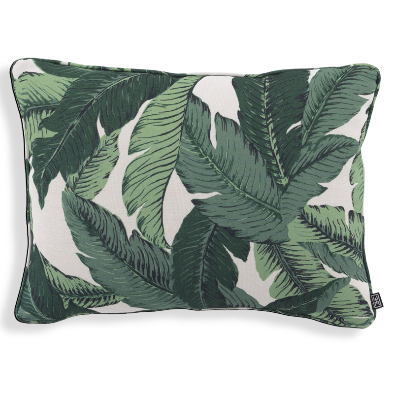 Подушка Eichholtz Pillow Mustique s Белый Зеленый Подушка Eichholtz Pillow Mustique s Белый Зеленый в Костроме | Loft Concept