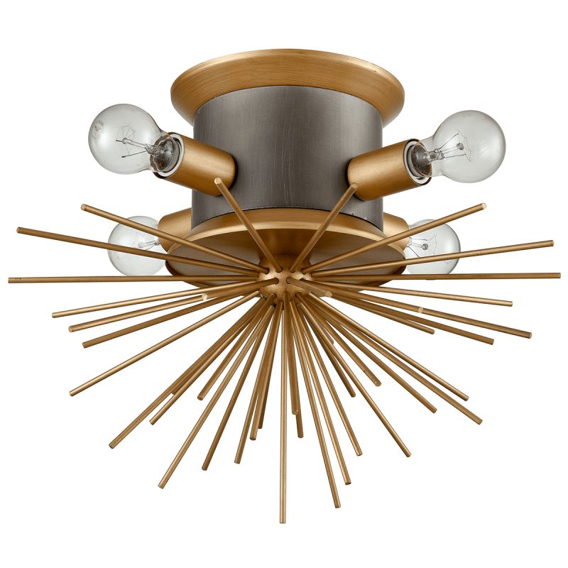 Потолочный светильник Hedgehog Brass Chandelier Латунь Потолочный светильник Hedgehog Brass Chandelier Латунь в Костроме | Loft Concept