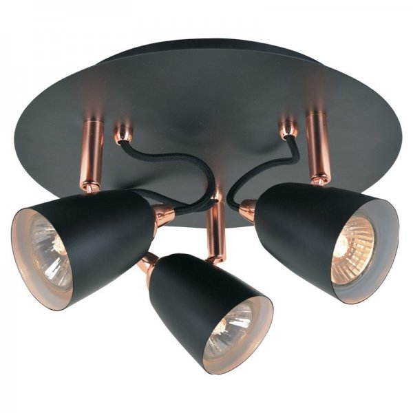 Спот Copper Spot 3 Черный Спот Copper Spot 3 Черный в Костроме | Loft Concept
