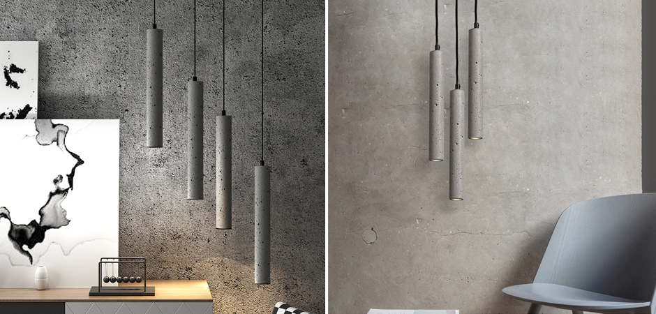 Подвесной светильник Concrete Pipe Подвесной светильник Concrete Pipe - Loft-Concept в Костроме