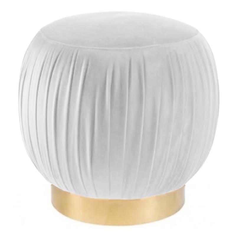 Оттоманка Art Deco Turban white Золотой Оттоманка Art Deco Turban white Золотой в Костроме | Loft Concept