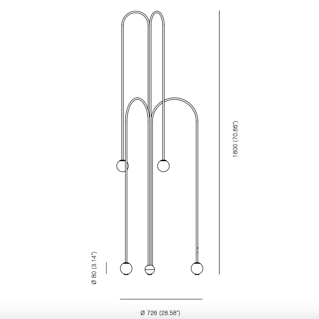Торшер Michael Anastassiades Fontana Amorosa Crossette Торшер Michael Anastassiades Fontana Amorosa Crossette в Костроме