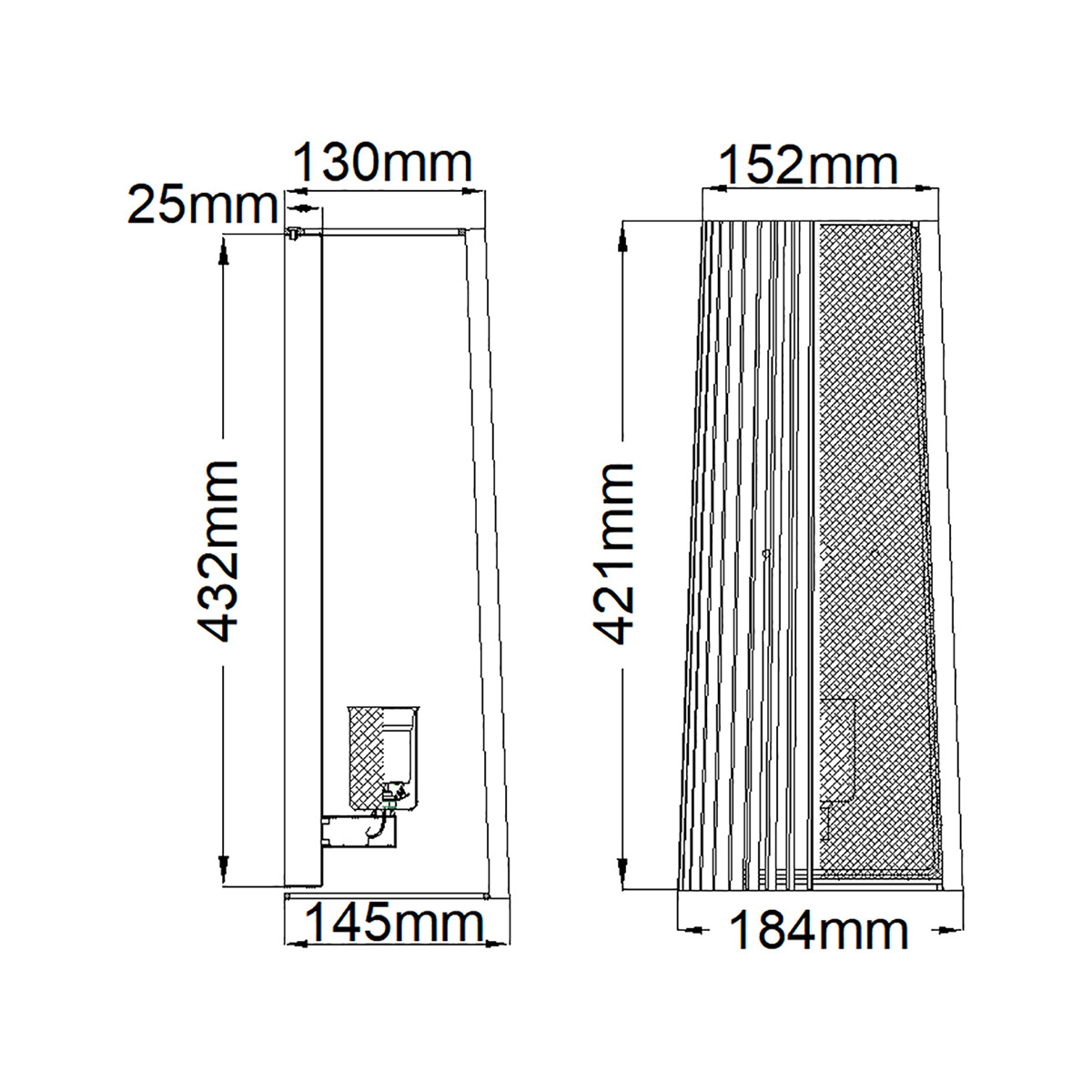 Бра с черными вертикальными линиями Kichler в Костроме