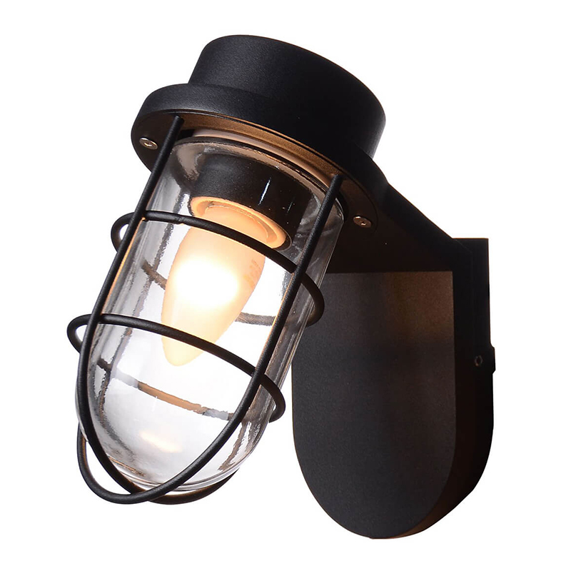 Уличный настенный светильник Declan Street Lamp Черный Уличный настенный светильник Declan Street Lamp Черный в Костроме | Loft Concept