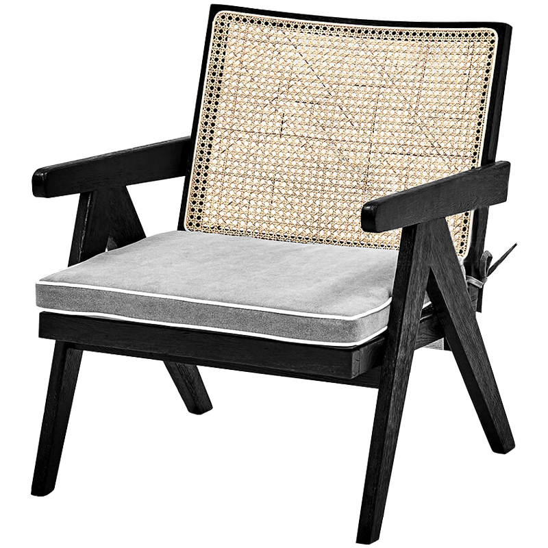 Кресло Leda Chair Черный Бежевый Серый Кресло Leda Chair Черный Бежевый Серый в Костроме | Loft Concept