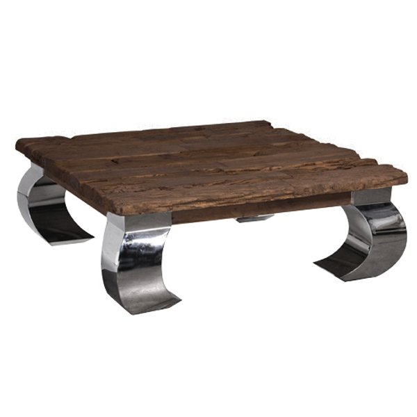 Стол кофейный Camargo Rectangular Coffee Table Нержавеющая сталь Коричневый Стол кофейный Camargo Rectangular Coffee Table Нержавеющая сталь Коричневый в Костроме | Loft Concept