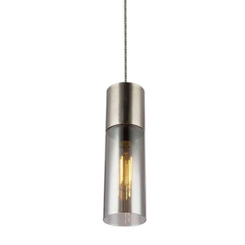 Подвесной светильник Cylinder Plafond nickel Дымчатый (Smoke) Никель Подвесной светильник Cylinder Plafond nickel Дымчатый (Smoke) Никель в Костроме | Loft Concept