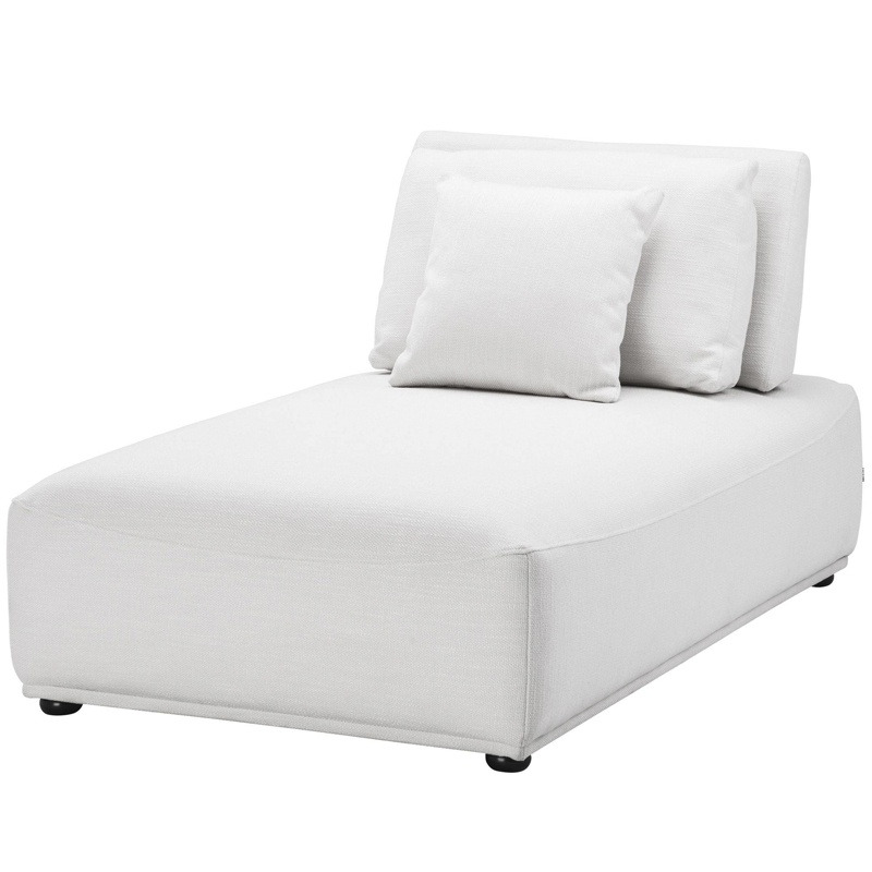 Кресло Eichholtz Chaise Longue Mondial white Белый Черный Кресло Eichholtz Chaise Longue Mondial white Белый Черный в Костроме | Loft Concept