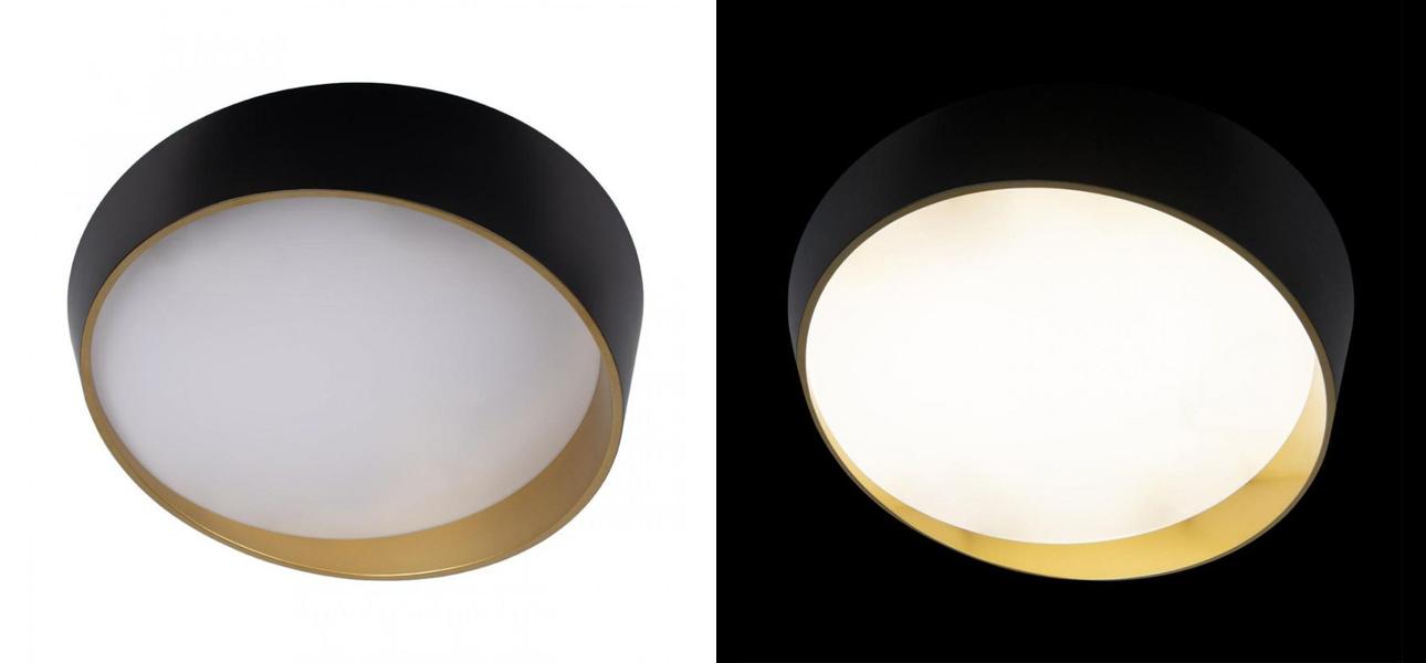 Светильник потолочный круглый Assol cup Black Gold диаметр 50 - фото №2