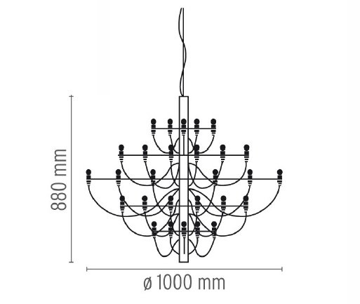 Люстра Flos 2097 50 Brass Люстра Flos 2097 50 Brass в Костроме