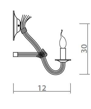 Бра Loft Rope Candle Bra Бра Loft Rope Candle Bra в Костроме