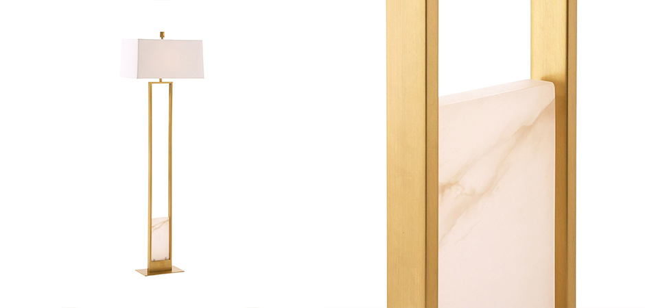 Торшер Arteriors MARKHAM FLOOR LAMP Brass Торшер Arteriors MARKHAM FLOOR LAMP Brass - Loft-Concept в Костроме
