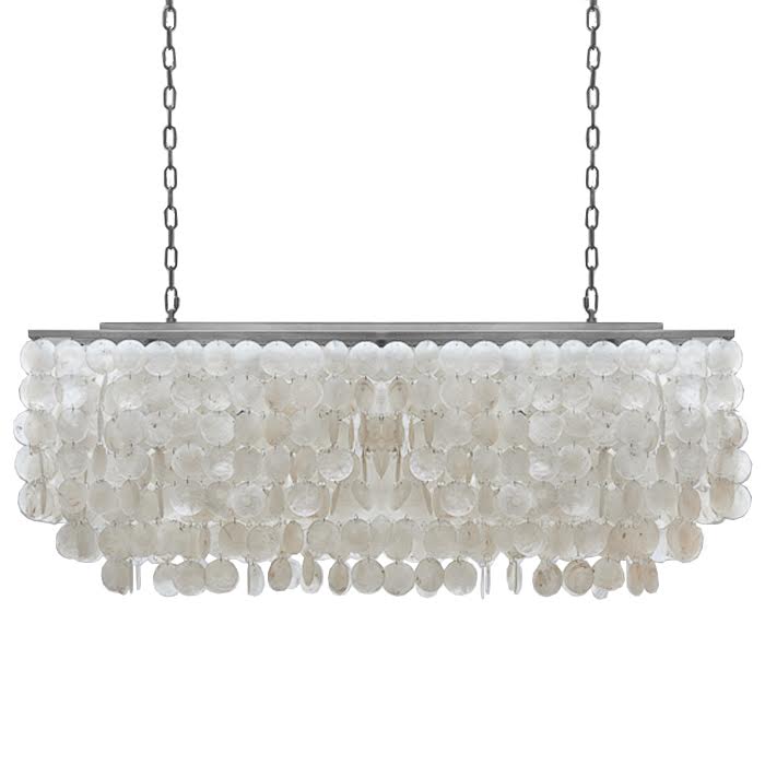 Люстра rectangle SHELL Chandelier 2 cascades Белый Люстра rectangle SHELL Chandelier 2 cascades Белый в Костроме | Loft Concept