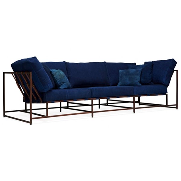 Диван Kenn X Miller sofa Indigo and copper denim Индиго Диван Kenn X Miller sofa Indigo and copper denim Индиго в Костроме | Loft Concept