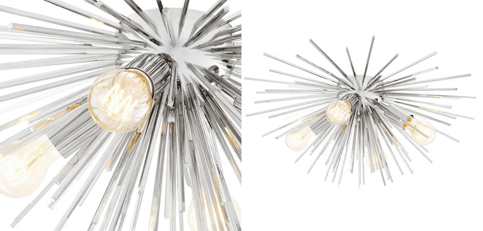 Потолочный светильник Ceiling Lamp Boivin Nickel Потолочный светильник Ceiling Lamp Boivin Nickel - Loft-Concept в Костроме