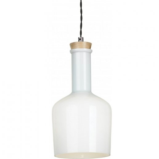 Подвесной светильник Glass Bottle Light 2 Белый Подвесной светильник Glass Bottle Light 2 Белый в Костроме | Loft Concept