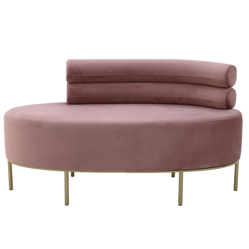 Кушетка Fening Lounge Pink Розовый Золотой Кушетка Fening Lounge Pink Розовый Золотой в Костроме | Loft Concept