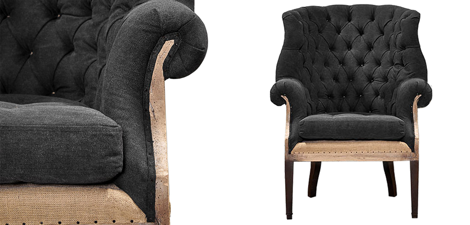 Кресло Gamilton Armchair Graphite Кресло Gamilton Armchair Graphite - Loft-Concept в Костроме