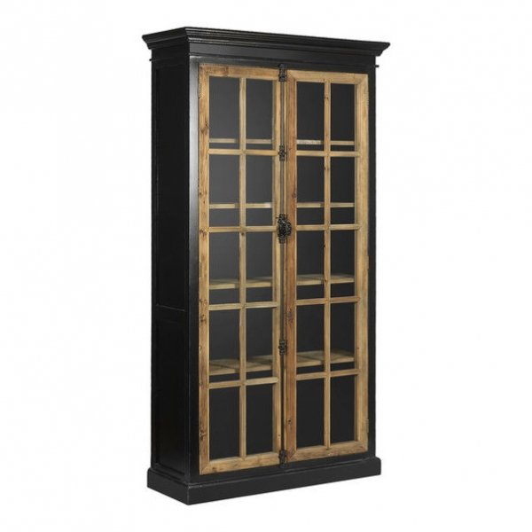 Шкаф-витрина Holland Rack Черный Шкаф-витрина Holland Rack Черный в Костроме | Loft Concept